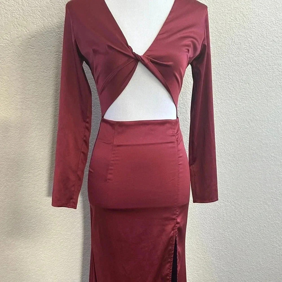 Naked Dresses Burgundy Dress - Picture 2 of 7